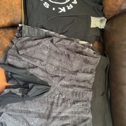 8 Pc Men’s Lululemon And Gym Shark Size Med Shorts Large Shirts  Asking $80 For It 