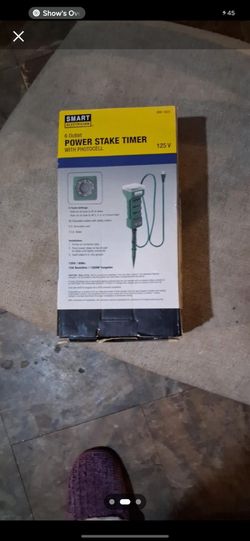 Smart Electrician 6-Outlet Power Stake Timer