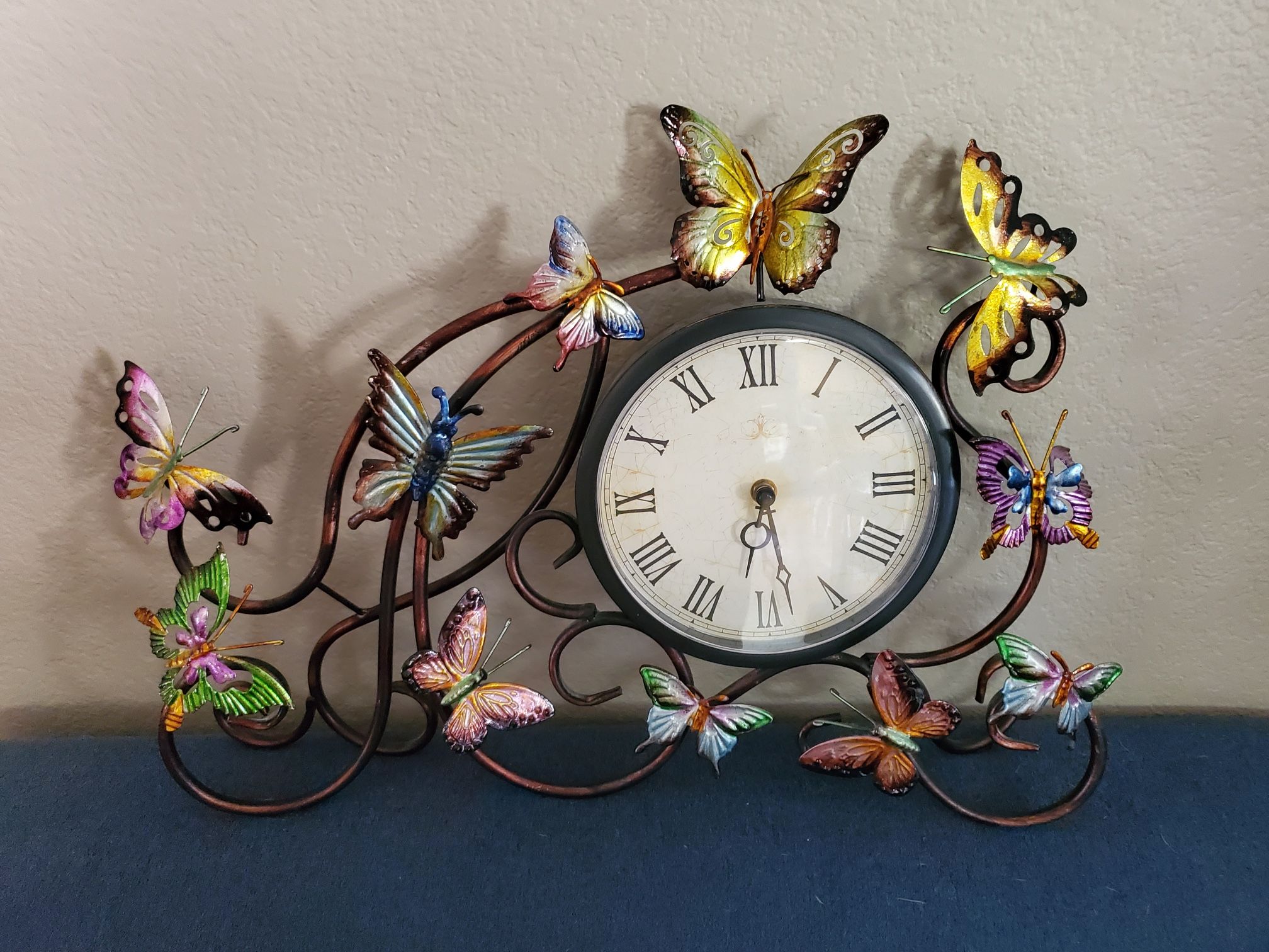 Butterfly Table Clock