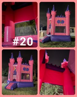 Moonjump,waterslides, Tables And Chairs
