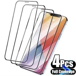 4pcs Tempered Glass Film For ,iPhone 14 Pro Max/ 13 Pro Max/12 Pro Max ,Glass Screen Protector
