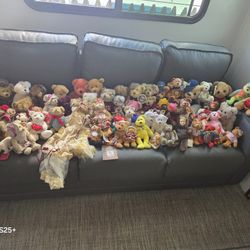 Over 70 Vintage Random Bears Collection Bulk Lot Majority W Tags TY Bulk lot
