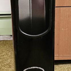 Never used vintage metal standing trash bin.