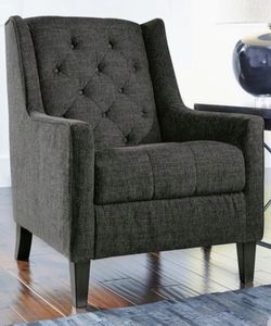 (2) Living Room Accent Chairs - Charcoal Grey