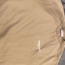 Essentials Fear Of God Hoodie Size M Cream/Beige Color