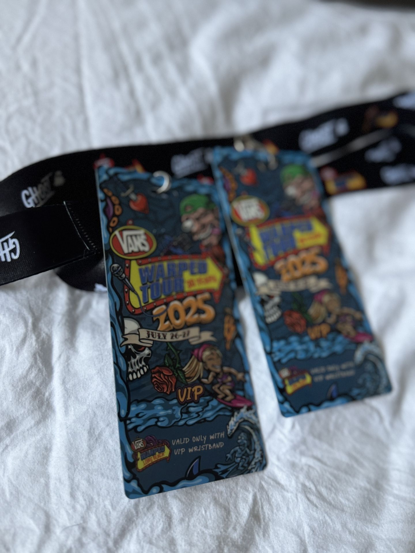 Vans WARPED Concert Tickets 