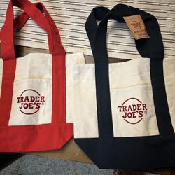 Trader Joe’s Canvas Mini Tote Bags (2)