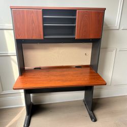 Office Desk With Hutch Cherry