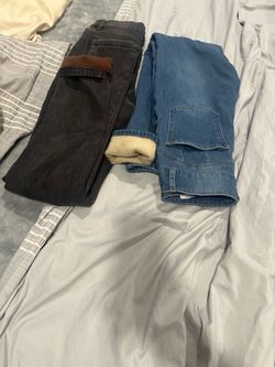 New fleece-lined pants, Size S. No tags, never worn. They didn’t fit me. Super warm! $15each.