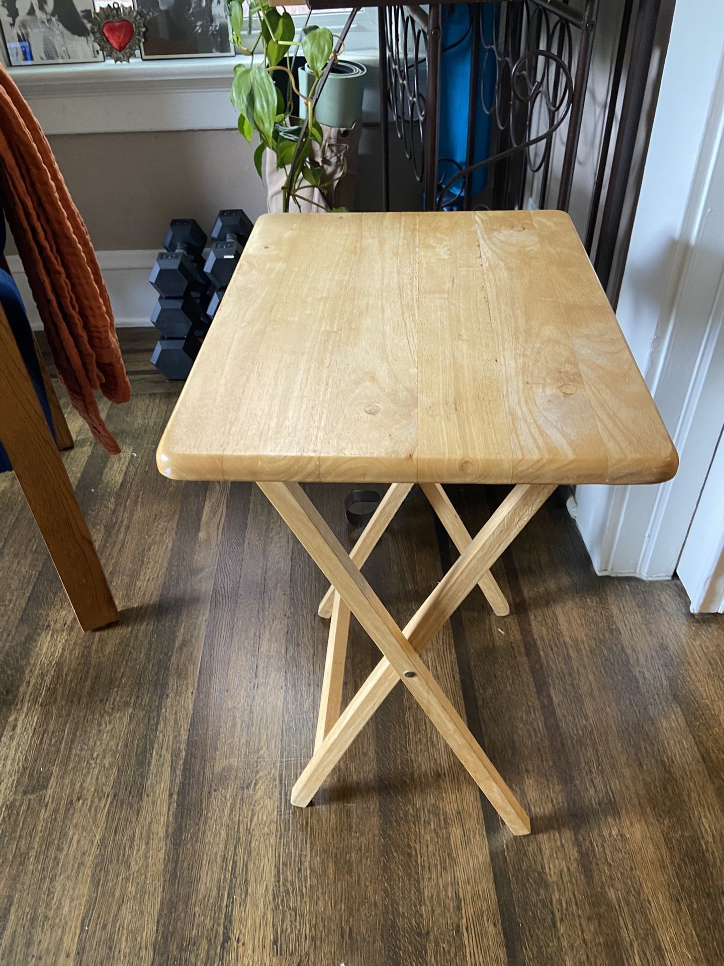 Compact Wood Stand/ Stool 