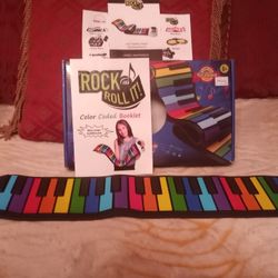 Rock And Roll Rainbow Roll Up Piano