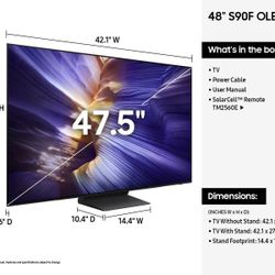 Samsung S90F OLED 48" Newest Version 2025  4K HDR Smart TV W/ Ai QN48S90FAEXZA