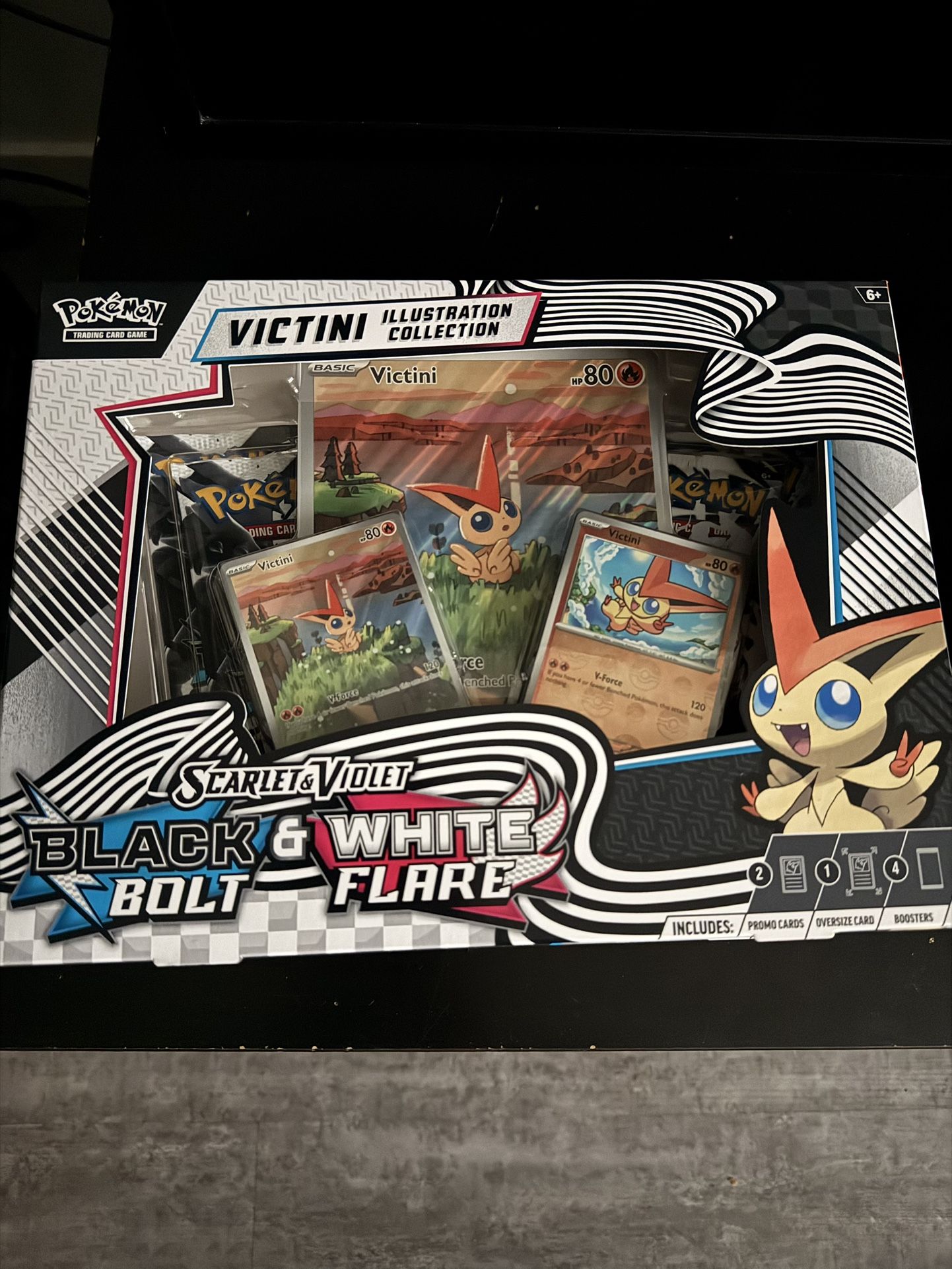 Scarlet & Violet Black Bolt & White Flare Victiny Illustration Collection