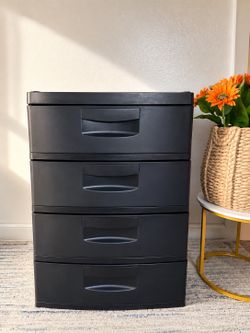 Plastic Drawer Storage Organizer, 4-Drawers, Good condition ❤️