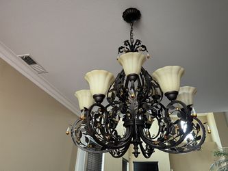Wrought Iron Chandelier 