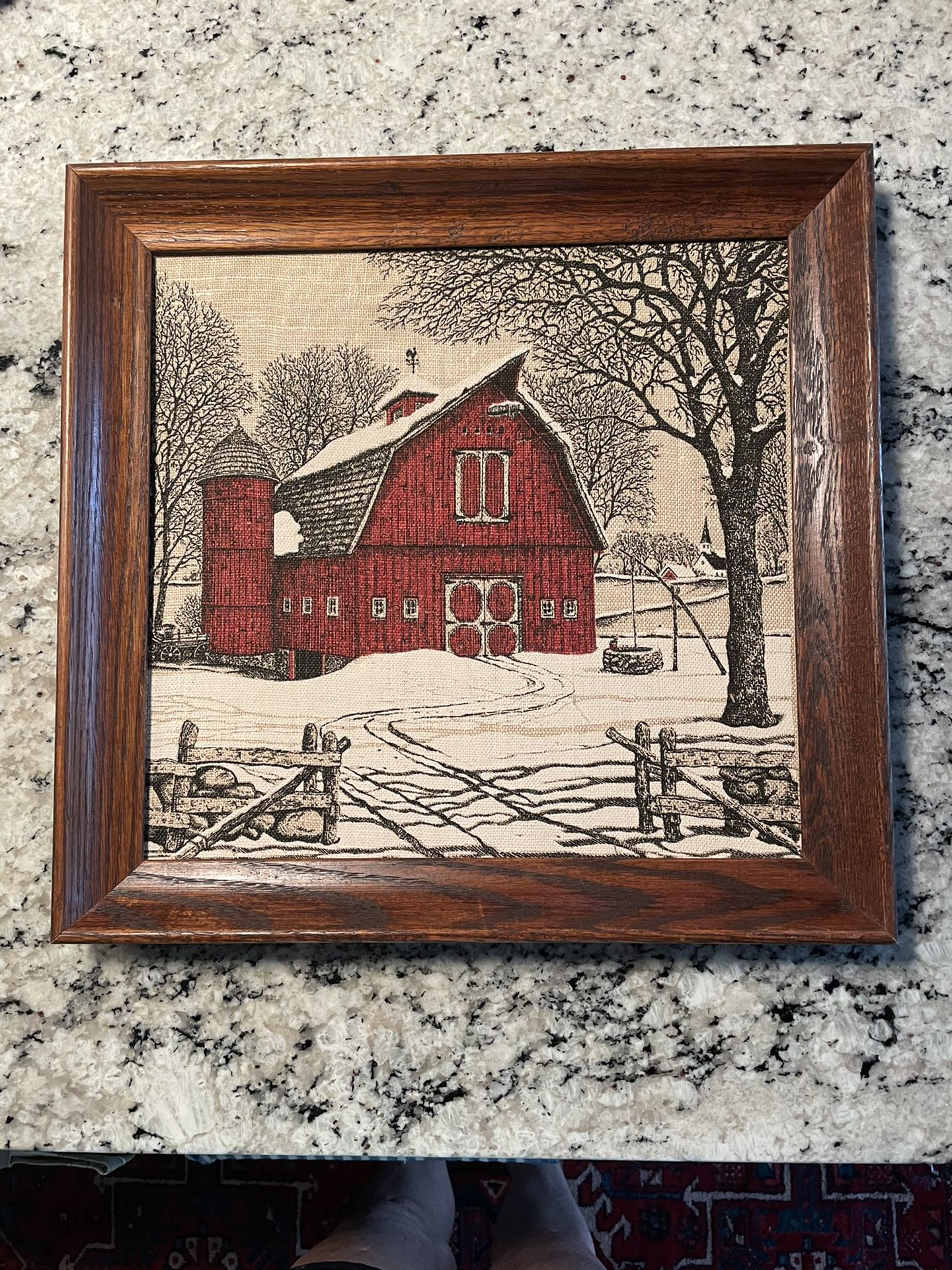 Vintage Barn Scene 