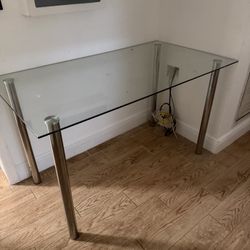 glass top desk 