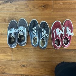 Three pairs Of Vans