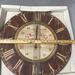 23” Battery Operated Clock Victoria London Station NIB