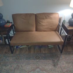 Two Person Loveseat Matching Chair And Ottoman Not Shown Good Condition Practically New Great For College Students Dorm Rooms Bedrooms Small Apartment