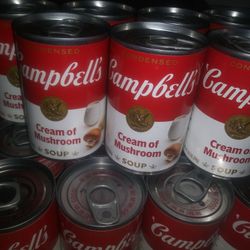 Campbells Soup Cream Of Mushroom! 10.5 Oz. Per! BB 2024