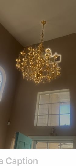 Gold Chandelier Huge And Havy