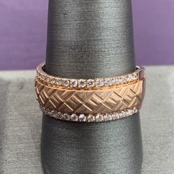 14K Rose Gold Diamond Band 0.50 CTW