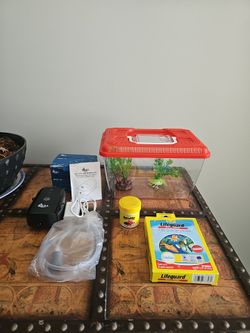 Starter acquarium with pump and supplies