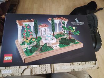 Lego Fountain Garden