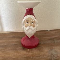 Santa Candle Holder