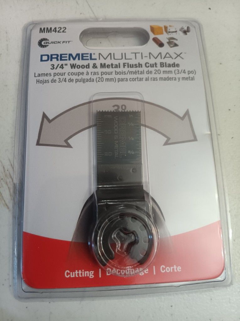 DREMEL MULTI MAX MM422 3/4" WOOD & METAL FLUSH CUT BLADE
