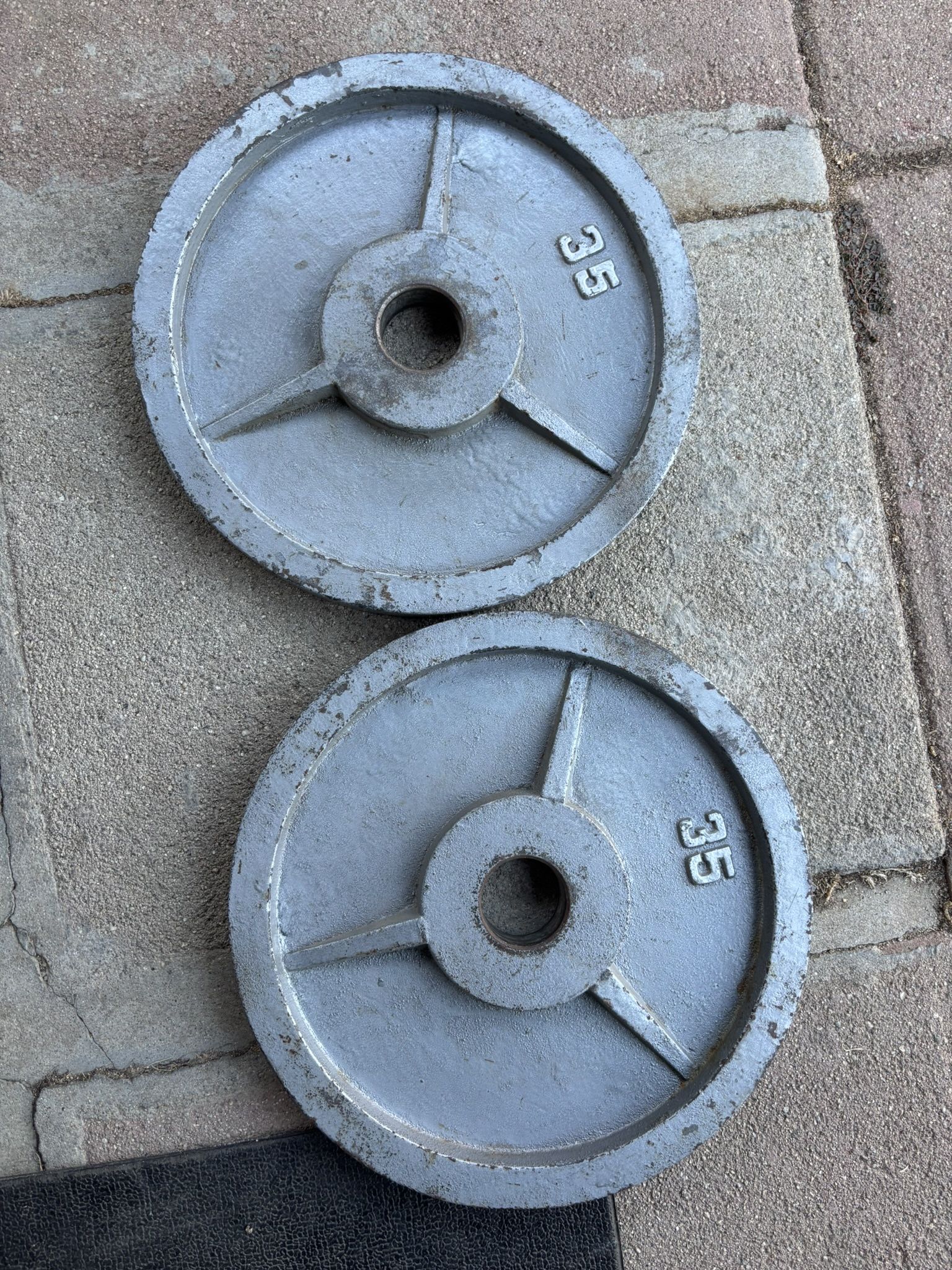 35lbs Olympic Weight Plates Pair Set