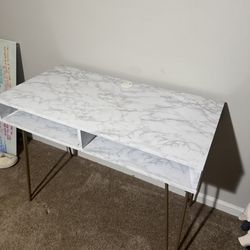 White Vanity Desk.