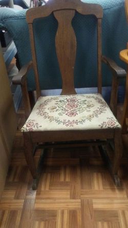 Wooden rocking chair