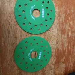 Diamond. Cut off  blade.4" New two of themwe have 2 of them.