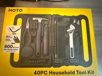 Hoto 40pc household kit tools