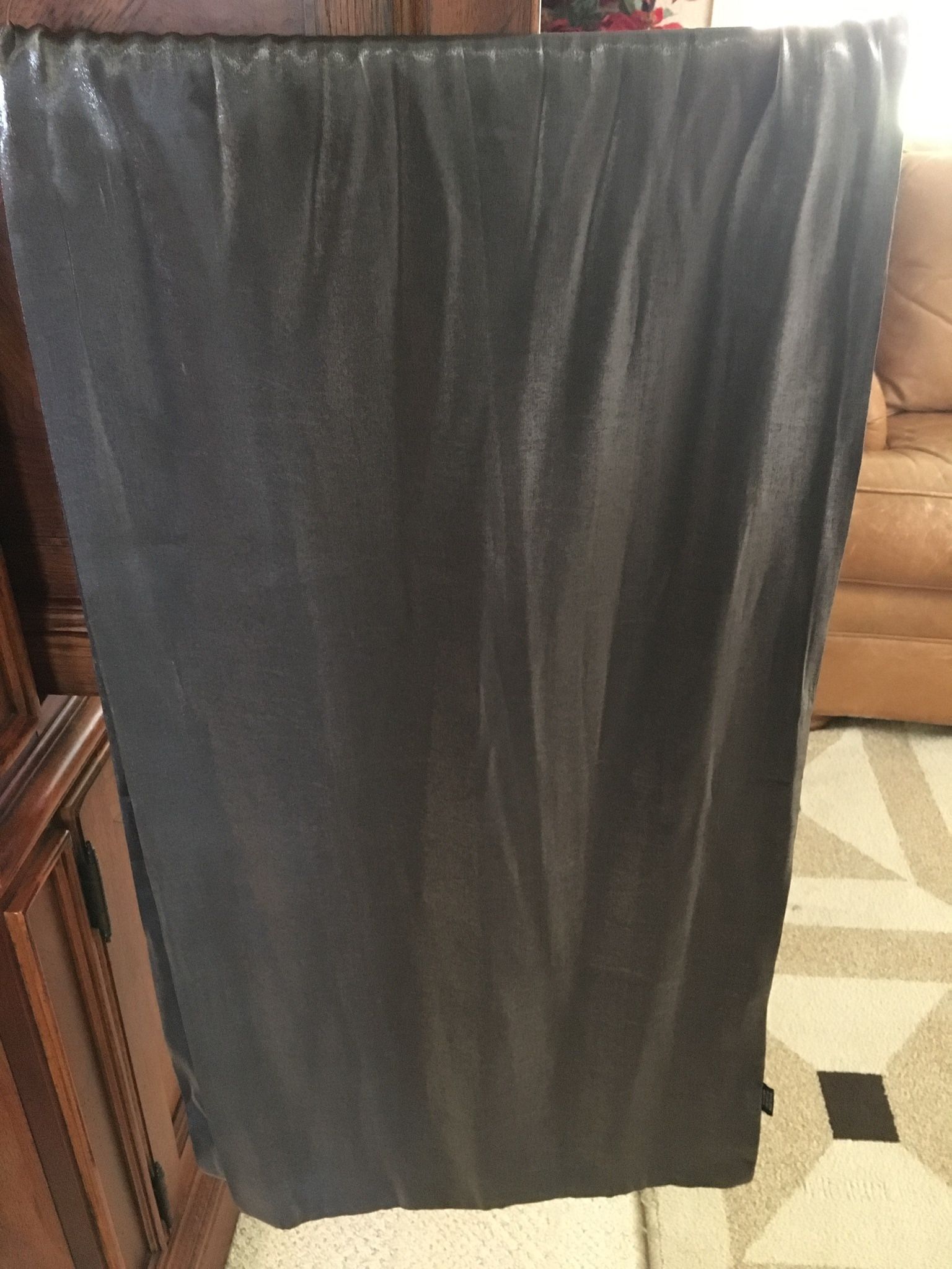 New Woman’s Silver Satin Shawl / Scarf