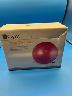 iGym 55cm PVC exercise ball w/pump set