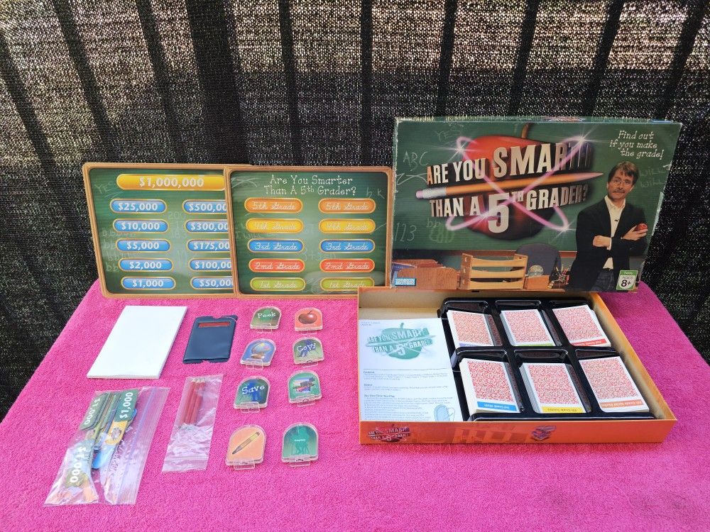 Are You Smarter Than A 5th Grader? Family Board Game By Hasbro 2007