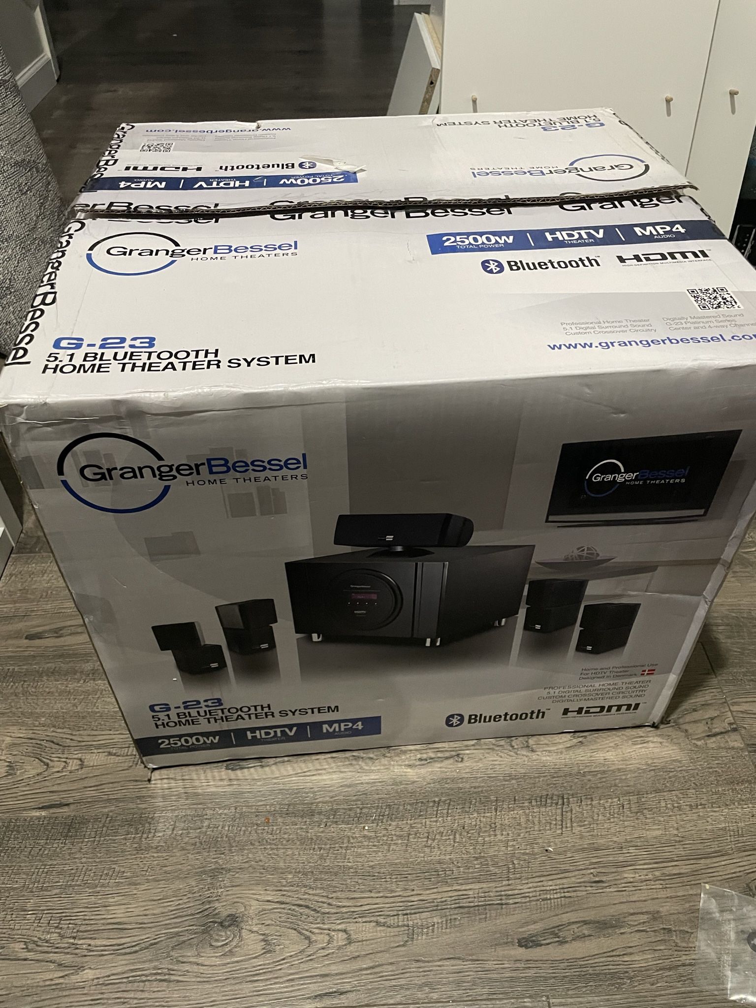 Brand New Home Theater Speaker System With Bluetooth