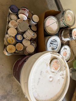 Lot of Used Paint Cans and Primers
