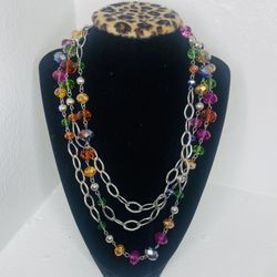 Long Colored Necklace 