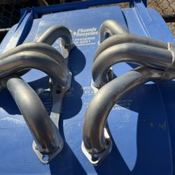 Chevy Small Block 350 Silver Ceramic Headers