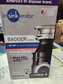 Insinkerator badger 1/2 hp dura drive garbage disposal