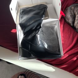 Black Thigh High Boots 