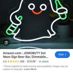 Neon Sign Beer Bar, Dimmable LED Light Up Wall Decor Home Art, Beer Bottle Drinking Neon Sign