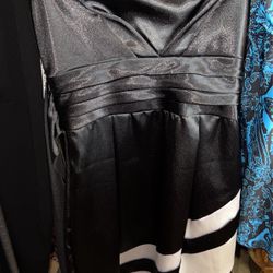 New Macys black zip up cocktail dress
