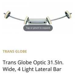Trans Globe
Trans Globe Optic 31.5In. Wide, 4 Light Lateral Bar
Product Details and Information
Trans Globe Optic 31.5In. Wide, 4 Light Lateral Bar
Op