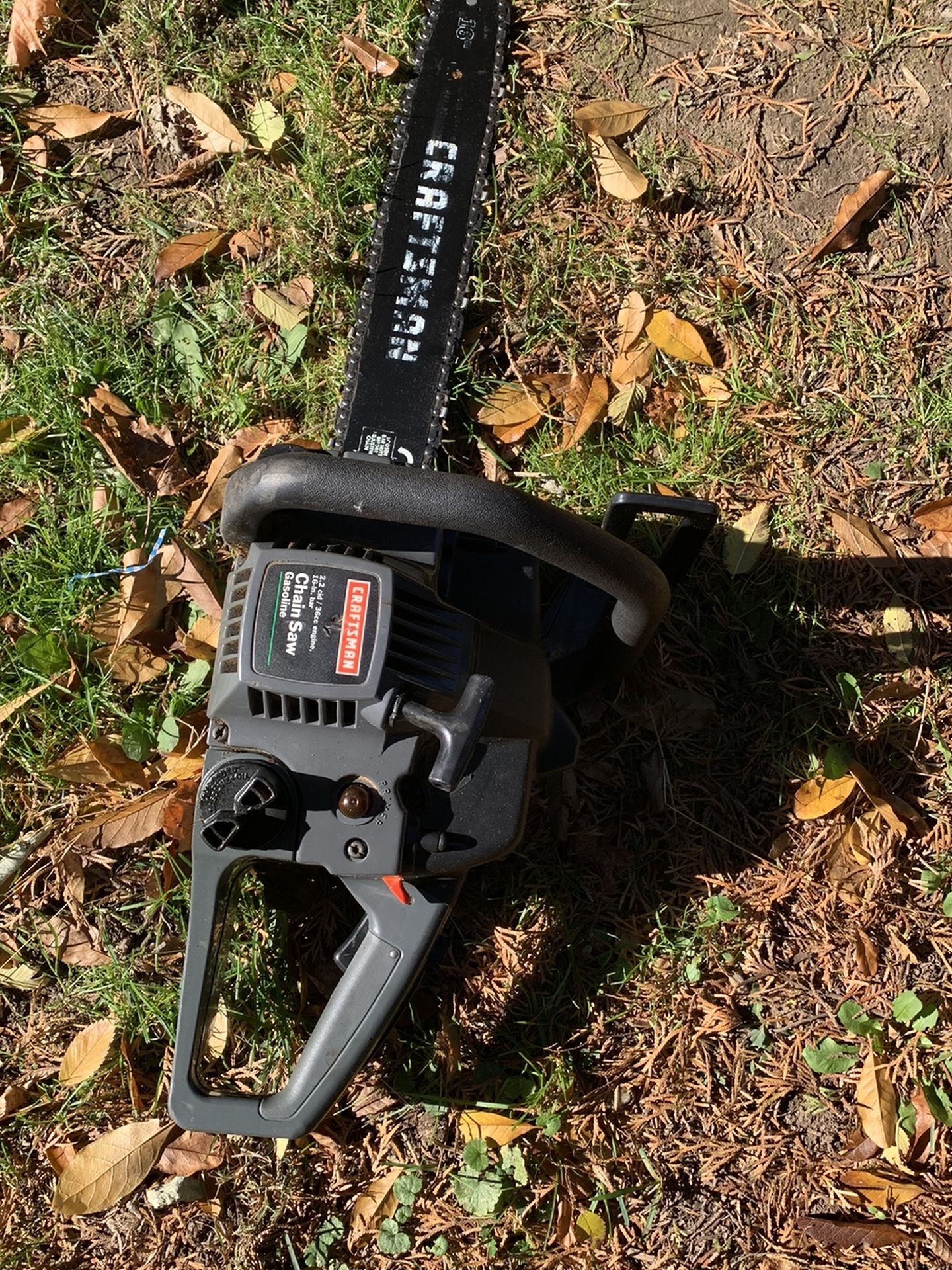 Clean Craftsman Chainsaw Needs Fuel Line 