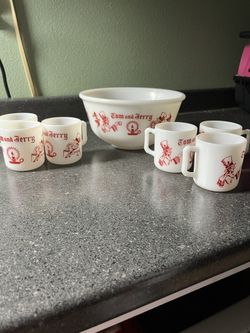 Tom and Jerry 6cups And Bowl